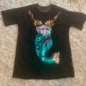 See through top/coverup